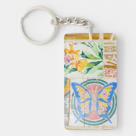 公園のGuellのモザイクkeychain キーホルダー (正面)