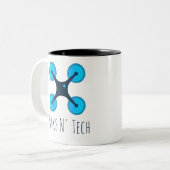 公園のNの技術Quadcopter 2 ツートーンマグカップ (正面左)