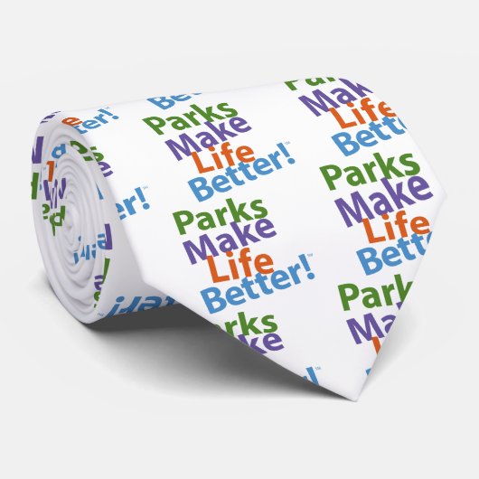 公園は生命をよりよくさせます! 公式のロゴ ネクタイ (ロール)