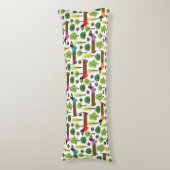 公園を散歩するダックスフント ボディピロー (正面縦)