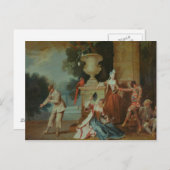 公園イタリアンのコメディアン, c.1725 ポストカード (正面/裏面)