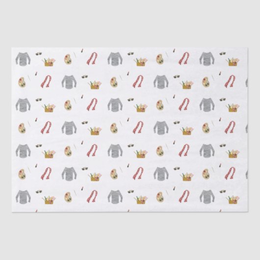 公園フランスのでのアーティストピクニック 薄葉紙 (正面)