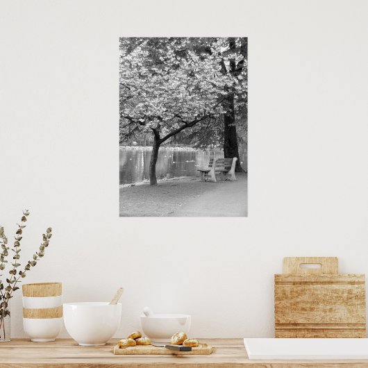 公園ベンチ ポスター (キッチン)