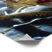 公園伝統的のクリスマスサンタ ポスター (角)