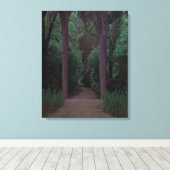 公園内のパス(サンティアゴ・ルシニョル著) キャンバスプリント (インサイチュ (ウッドフロア))