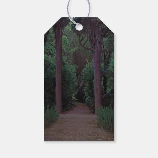 公園内のパス（サンティアゴ・ルシニョル著） ギフトタグ (正面)