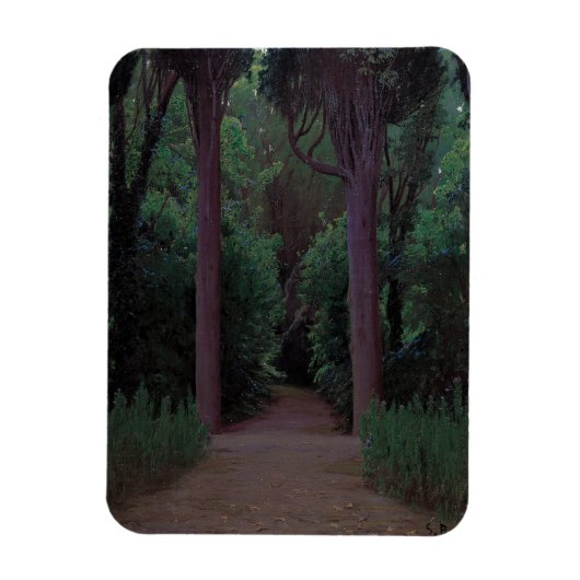 公園内のパス（サンティアゴ・ルシニョル著） マグネット (縦)