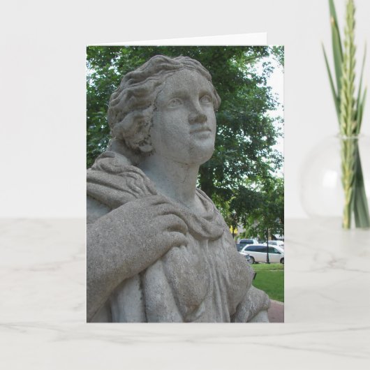 公園内の像 カード (正面)