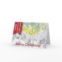 公園内の冬のワンダーランドの挨拶