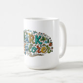 公園探検家 - アドベンチャー自然Tシャツ コーヒーマグカップ (正面右)