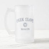 公園斜面 フロストグラスビールジョッキ (左)