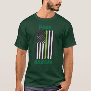 公園管理者の旗のTシャツ Tシャツ