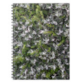 公園葉の自然パターンの茂みの春 ノートブック (正面)