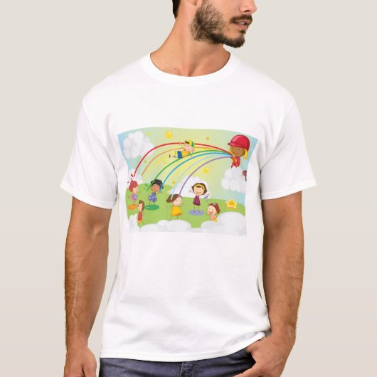 公園遊の子供たちはTシャツを着ている Tシャツ (正面)