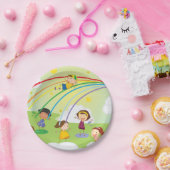 公園遊の子供の紙プレート ペーパープレート (パーティー)