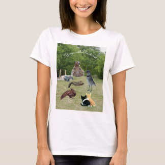 公園2の文字のヨガ動物 Tシャツ