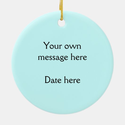 公園、秋の写真のボートハウス セラミックオーナメント (裏面)