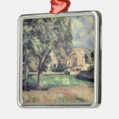 公園、Jas de Bouffan、18のポールセザンヌ|の木 メタルオーナメント (左)