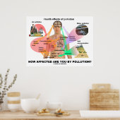 公害の影響は？（生理学） ポスター (キッチン)