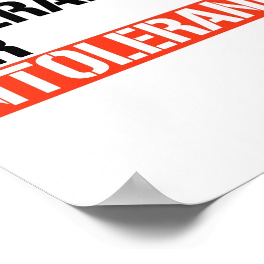 公差なし ポスター (角)