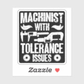 公差のあるマシニスト機械オペレータ シール (シート)