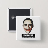 公平さは不精な人々に-お金を与えていません 缶バッジ (正面&裏面)