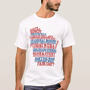 公平なウィスコンシンの国家 Tシャツ