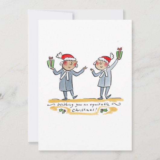 公平なクリスマス 招待状 (正面)