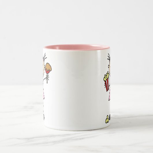 公平なマグのポップコーンおよびカラメルApple ツートーンマグカップ (中央)