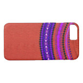 公平な島の頭が切れるな電話箱-赤およびバイオレット Case-Mate iPhoneケース (裏面(横))