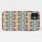 公平な島のfairisleの花の素朴でシックでかわいいパターン Case-Mate iPhoneケース (裏面(横))