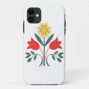 公平な島花パターン民芸のfolkartのプリント iPhone 11 ケース