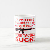 公平な戦いのあなた自身があなたの作戦見つけなさい吸うと コーヒーマグカップ (中央)