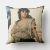 公平な戦士(キャンバスの油) クッション (裏面)