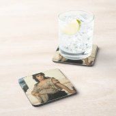 公平な戦士(キャンバスの油) コースター (右側)