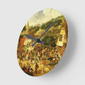 公平な村 ラウンド壁時計 (傾斜)