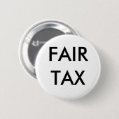 公平な税 缶バッジ (正面&裏面)
