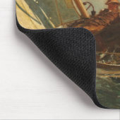 (公平な風) 1873-76年の上にそよ吹くこと マウスパッド (コーナー)