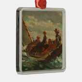 (公平な風) 1873-76年の上にそよ吹くこと メタルオーナメント (右)