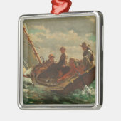 (公平な風) 1873-76年の上にそよ吹くこと メタルオーナメント (左)