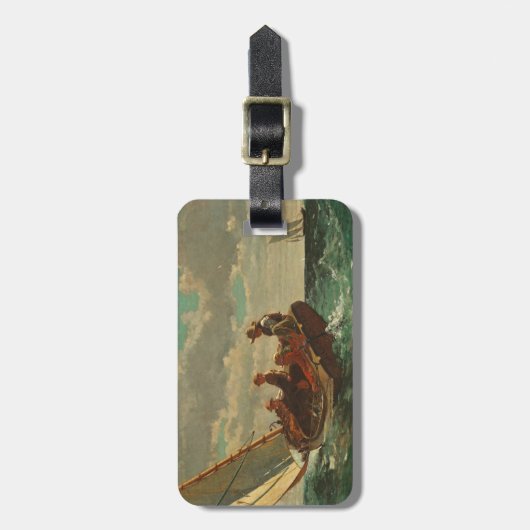 (公平な風) 1873-76年の上にそよ吹くこと ラゲッジタグ (正面縦)