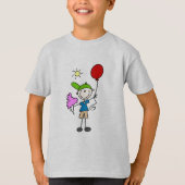 公平なTシャツおよびギフトの棒の姿 Tシャツ (正面)