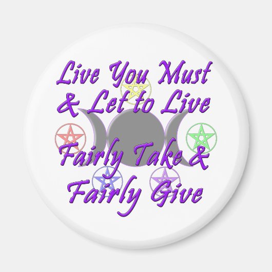 公平に受け与える マグネット (正面)