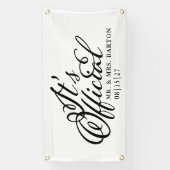 公式たった今結婚しましたカーバナー 横断幕 (縦)