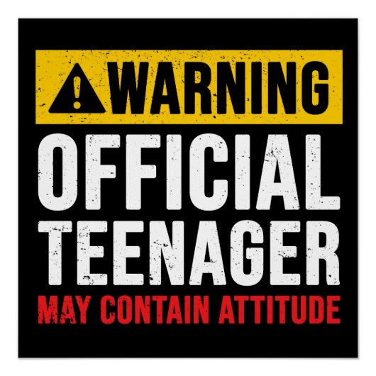 公式なティーンエイジャー13歳の誕生日プレゼント ポスター (正面)