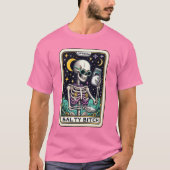 公式な塩辛いbスケルトンおかしい骸骨タロット tシャツ (正面)