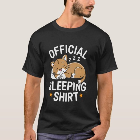 公式な眠りピューマ Tシャツ (正面)