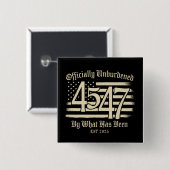 公式にはこれまでで負担がなくなった Trump 45 47 缶バッジ (正面&裏面)