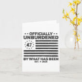 公式にはトランプの勝利によってこれまでの重荷から解放された カード (黄色い花)