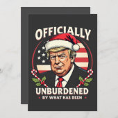 公式にはトランプ47代目による過去のしがらみからの解放 招待状 (正面/裏面)